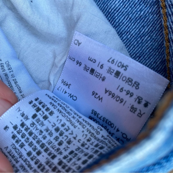 Levi’s wedgie straight cut off raw hem jeans - Picture 3 of 5